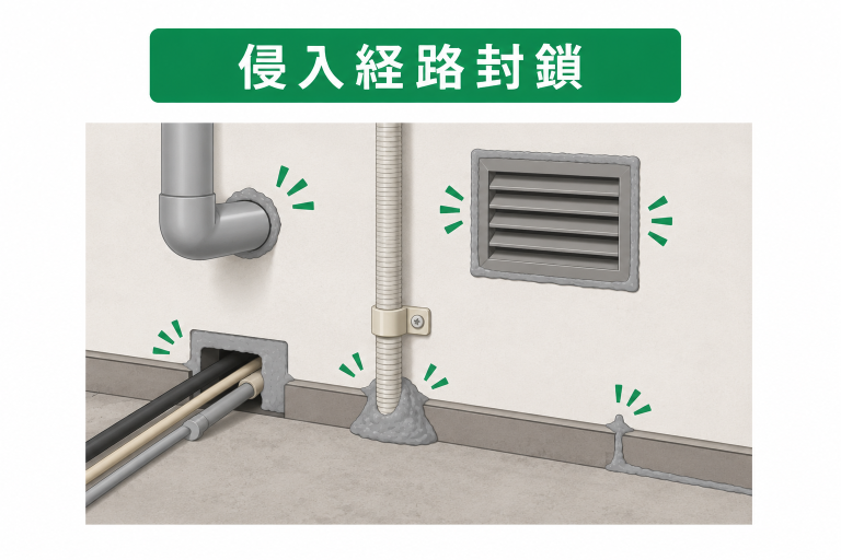 侵入経路の封鎖